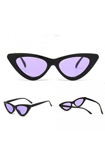 HolAngela Femmes Fashion Cat Eye Shades Lunettes de Soleil Lunettes de Couleur Bonbon intégrées Lunettes De Jouet Purple, 1 