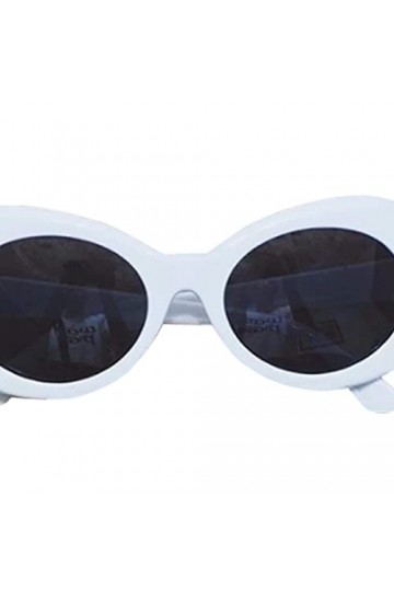 Greatangle Femmes Mode Été Bold Rétro Ovale Mod Lunettes De Soleil À Cadre Épais Lunettes De Protection UV Lunettes De Protec