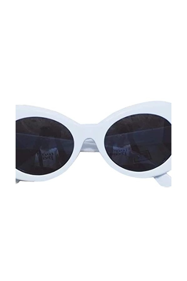 Greatangle Femmes Mode Été Bold Rétro Ovale Mod Lunettes De Soleil À Cadre Épais Lunettes De Protection UV Lunettes De Protec