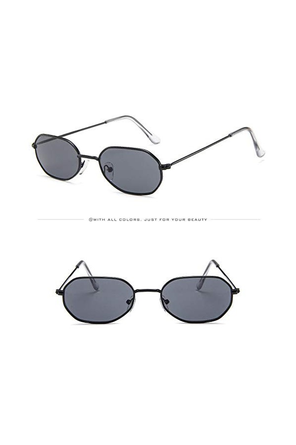 Petit Cadre Lunettes De Soleil Femme Homme,Vintage Retro Lunettes Unisexe Lunettes Retro Bringbring