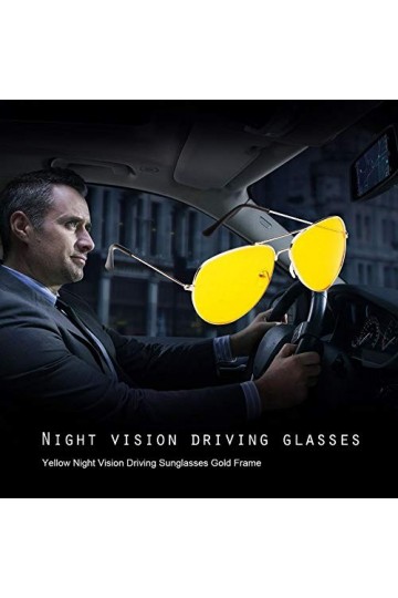 Greatangle-UK Lunettes de Soleil de Nuit Lunettes de Nuit Anti-éblouissantes Lunettes de Conduite pour Hommes et Femmes