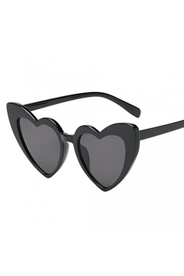 Générique Lunettes de Soleil en Forme de cœur à la Mode rétro pour Femmes Lunettes intégrées Lunettes De Soleil Compatible wi