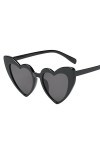 Générique Lunettes de Soleil en Forme de cœur à la Mode rétro pour Femmes Lunettes intégrées Lunettes De Soleil Compatible wi