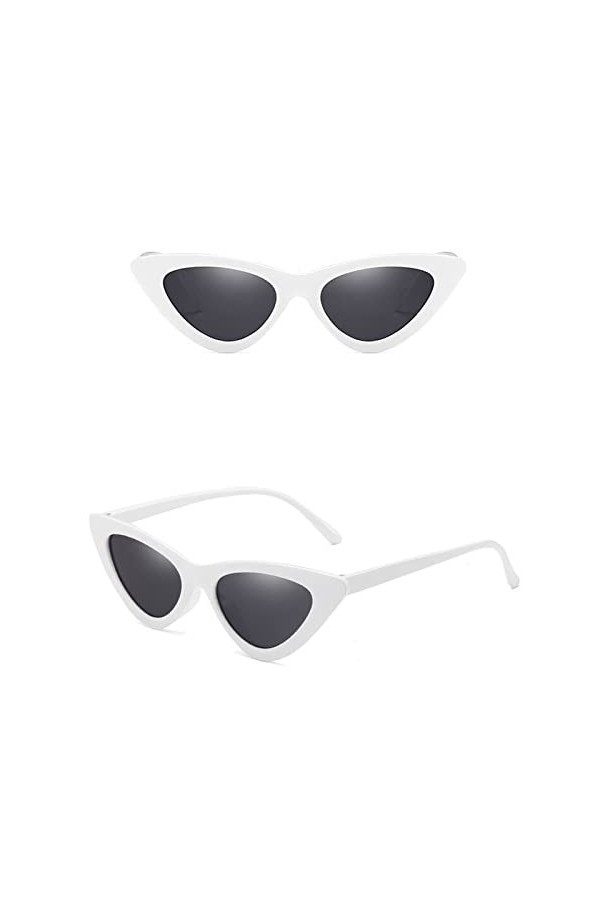 Générique Essuie Lunettes De Microfibre Lunettes de soleil rétro pour femmes Mode Lunettes de soleil yeux de chat de style eu