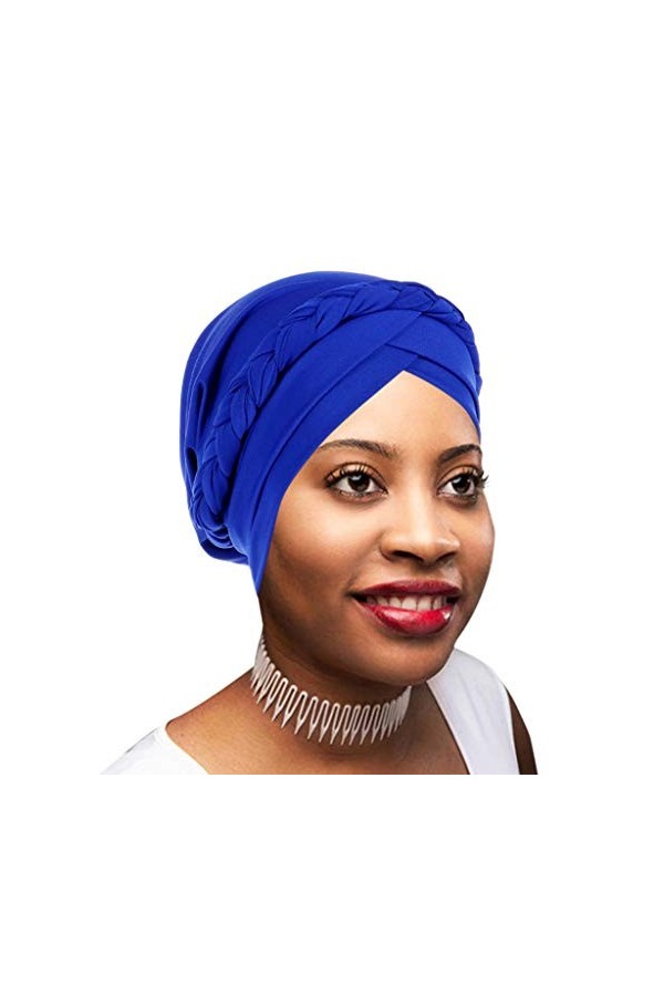 Novarena Turban africain pour femme avec nœud pré-noué