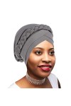 Novarena Turban africain pour femme avec nœud pré-noué