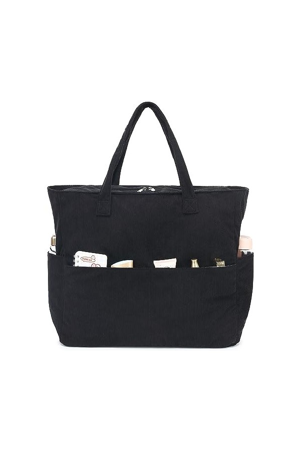 LEDAOU Grand sac de plage avec fermeture éclair pour femme, étanche, sac de transport, sac à bandoulière, sac de transport, s