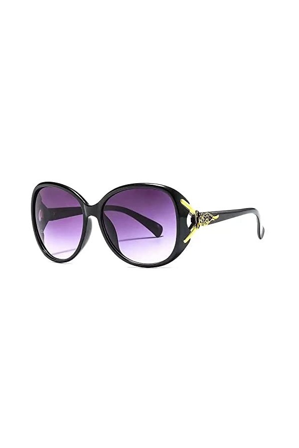 Legou Lunettes de soleil pour femme Protection UV Renard Style, Thé