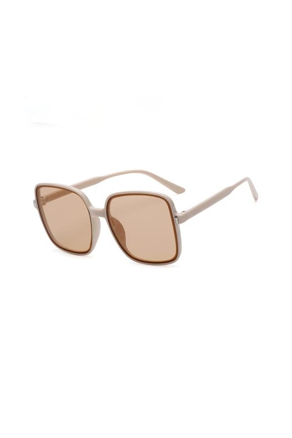 Femmes Lunettes De Soleil Surdimensionnées De Luxe Vintage Carré Lunettes De Soleil Classique UV400 Grand Cadre Lunettes De M