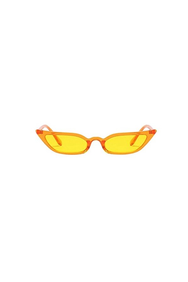 BYSTE_063 - Lunette de soleil - Femme Bleu bleu taille unique - Jaune - taille unique