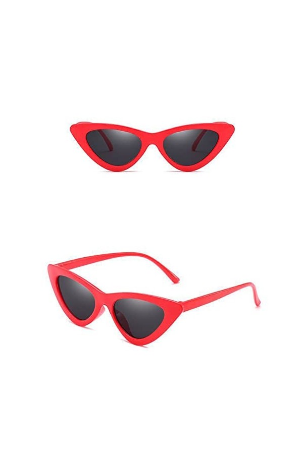 Générique Lunettes de Soleil rétro pour Femmes Mode Lunettes de Soleil Yeux de Chat de Style européen et américain Lunettes d