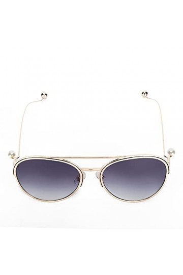 Fupei Lunettes de Soleil rétro, Lunettes de Soleil à Monture en métal Structure Stable exquise pour Les rassemblements de Voy