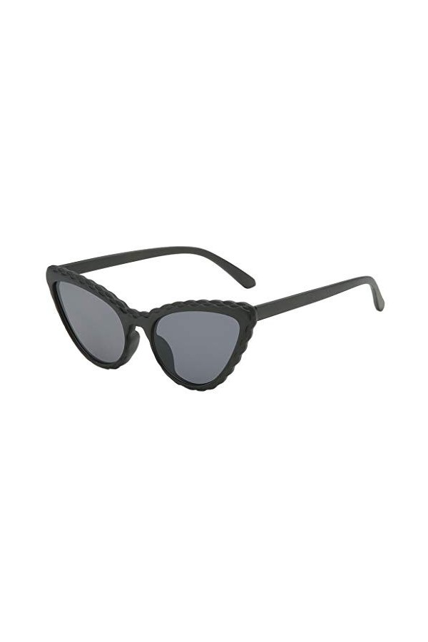 KaloryWee Lunette De Soleil Femme Polarisé Vintage Fashion Sexy Verre Monture Gelée Cadre Anti-reflet Intégré Rétro Mode Cool