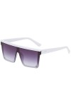 ZEZKT Lunettes Teintées Classiques Grands Verres Élégant Lunettes de Soleil polarisées 100% Protection UV 400 pour Les Femmes