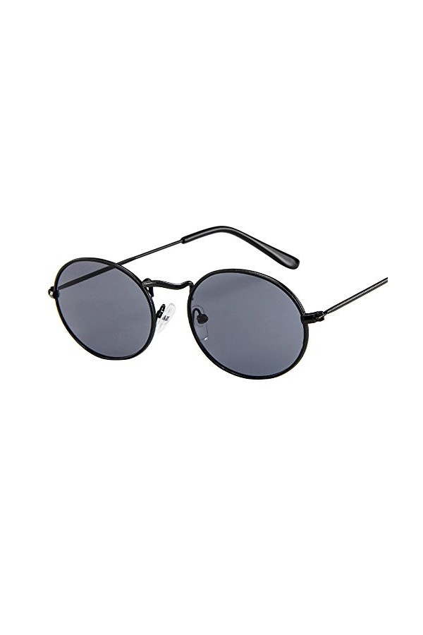 DeaAmyGline Lunettes De Soleil Ovales Lunettes De Soleil pour Femmes RéTro Lunettes De Soleil Ellipse De Cadre en MéTal Nuanc