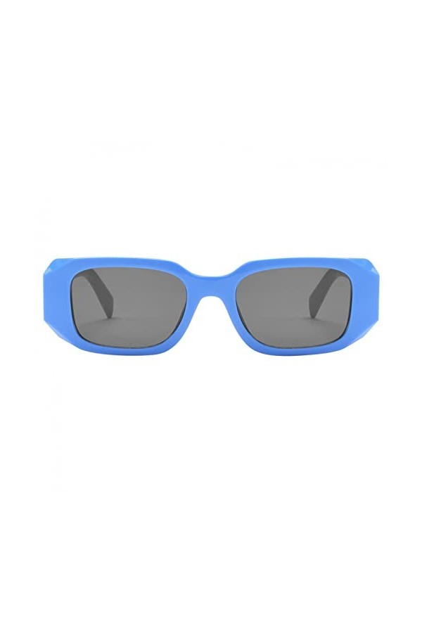 YJLX Lunettes de soleil pour femme - Vintage - Rectangulaires - Polarisées - Tiktok - Tendance - Hippie - Protection UV - Pou