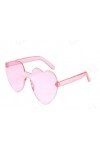 Clicitina PFj804 Lunettes de soleil en forme de cœur pour femme - Lunettes de soleil colorées - Sans monture - Pour cadeaux d