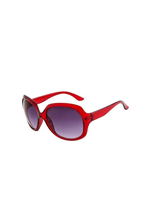 KaloryWee Lunette De Soleil Femme Polarisé Vintage Fashion Mode Sauvage Verre Cadre Anti-reflet Intégré Rétro Cool Protection