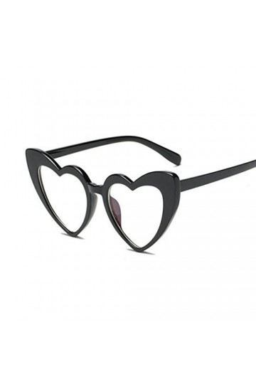 Lunettes de soleil,Fulltime Femmes Rétro Mode Lunettes de Soleil en Forme de Coeur Lunettes de Soleil UV Intégrées F 