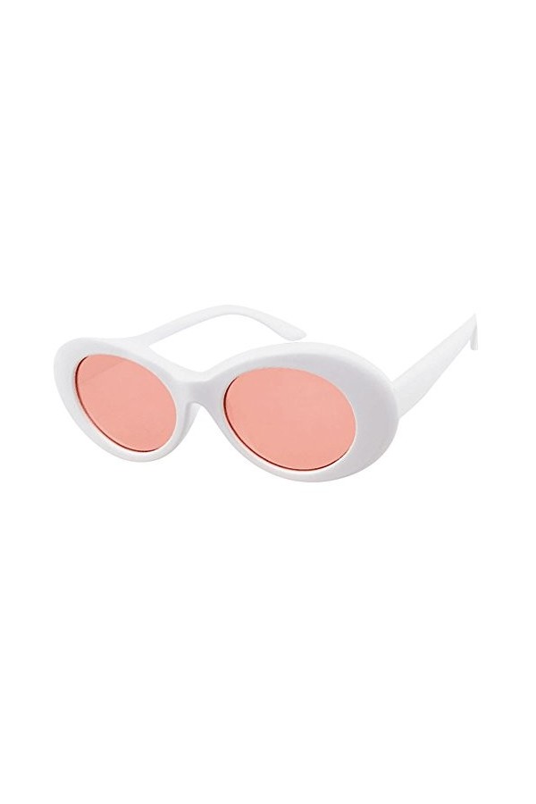 Coloré TM Rétro Lunettes de Soleil Ovale - UV400 Goggles Femmes & Hommes A 