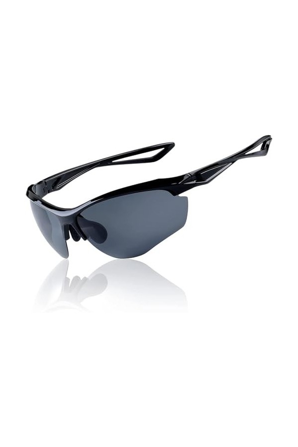 Générique Lunettes de soleil pour hommes, lunettes de soleil polarisées pour hommes femmes cyclisme sport lunettes de soleil