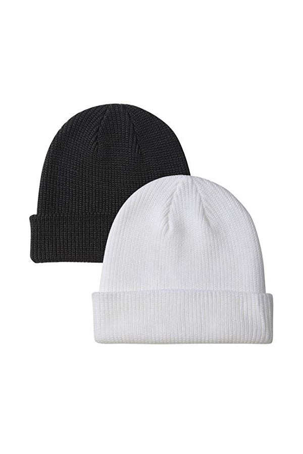Paladoo Bonnet de ski en tricot pour homme et femme, noir foncé, Taille unique