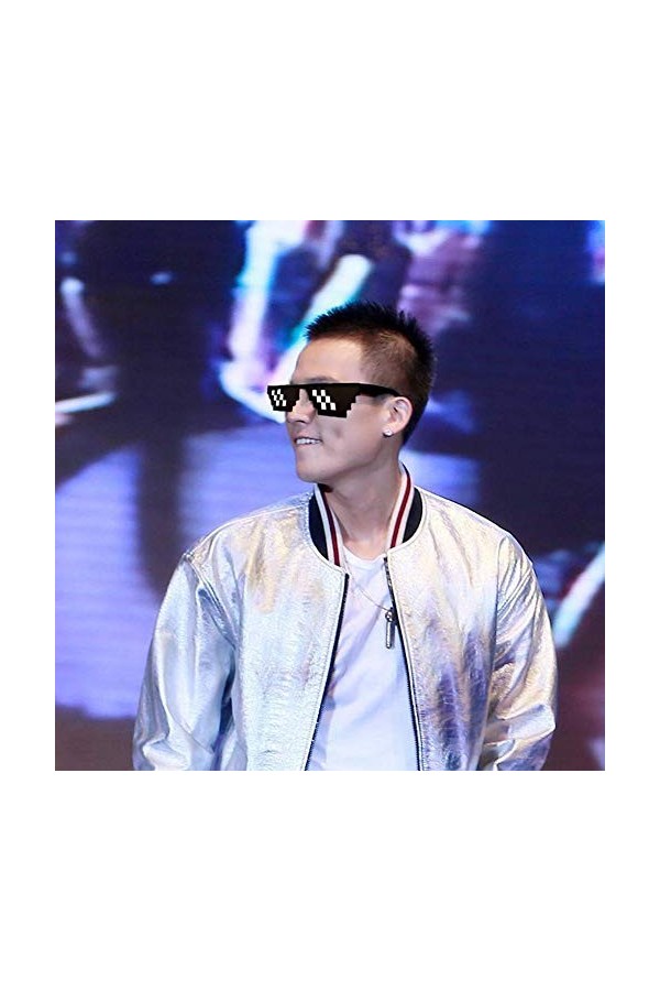 smileyshy Soleil En Mosaïque - Soleil Mosaic Thug Life Soleil Drôles Hip Hop Unisexe Quadratic Element Unisexe Soleil Hautes 