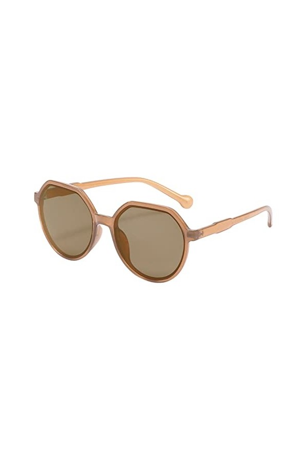 Lunettes de soleil à rabat pour femme Motif léopard, marron, taille unique