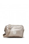 Kipling Femme Abanu M Handbag, Argenté Metallic Glow , Taille Unique