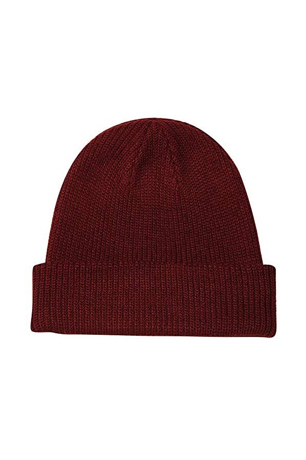 Paladoo Bonnet de ski en tricot pour homme et femme, noir foncé, Taille unique