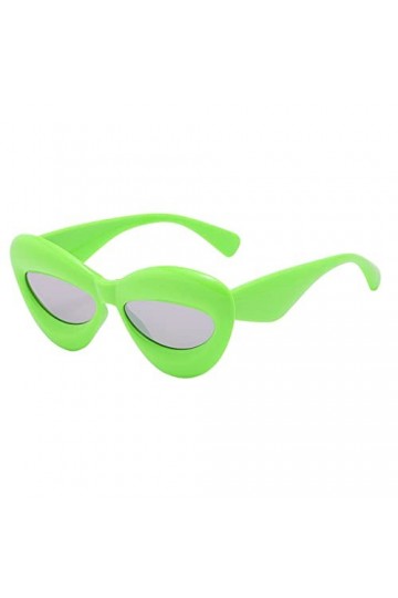 HolAngela Lunettes de Soleil à Monture PC pour Femmes Lunettes Soleil Enfant Anniversaire Green, One Size 