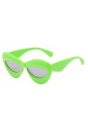 HolAngela Lunettes de Soleil à Monture PC pour Femmes Lunettes Soleil Enfant Anniversaire Green, One Size 