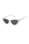 Lunettes de Soleil Rondes Vintage pour Femmes Style Vintage Classique Lunettes De 3 en Bleu White, One Size 