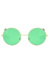 AIYING Soleil Rondes | Lunettes Hippie rétro Verres teintés Ronds | Soleil Hippie Femmes Hommes Cercle Lunettes pour Les fave