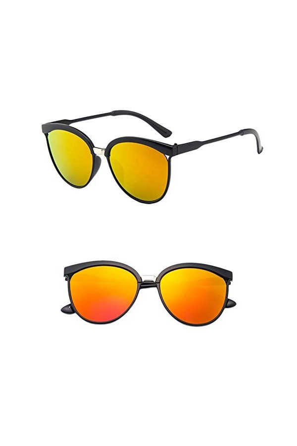 Générique Hommes Femmes Retro Big Frame Vintage Rapper Lunettes de Soleil Eyewears Lunettes Soleil Verres A, One Size 