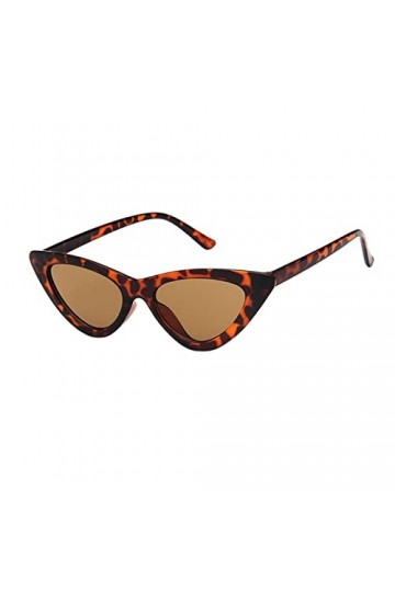Générique Lunettes de Soleil Rondes Classiques pour Femmes avec Cadre en à lombre Vintage Lunettes Lecture Chat Coffee, One