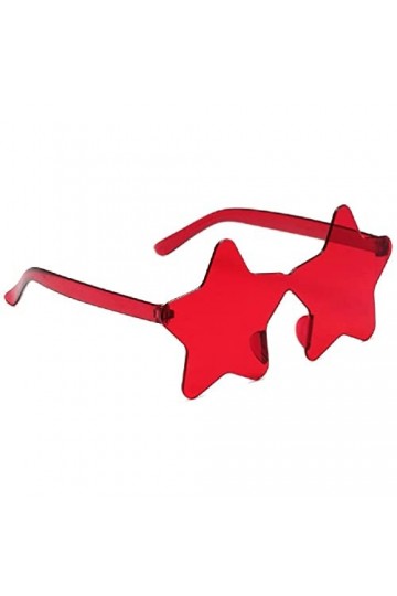 Lunettes de soleil sans monture en forme détoile - Lunettes de soleil en forme détoile - Lunettes de soleil de plage - Lune