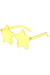 Lunettes de soleil sans monture en forme détoile - Lunettes de soleil en forme détoile - Lunettes de soleil de plage - Lune