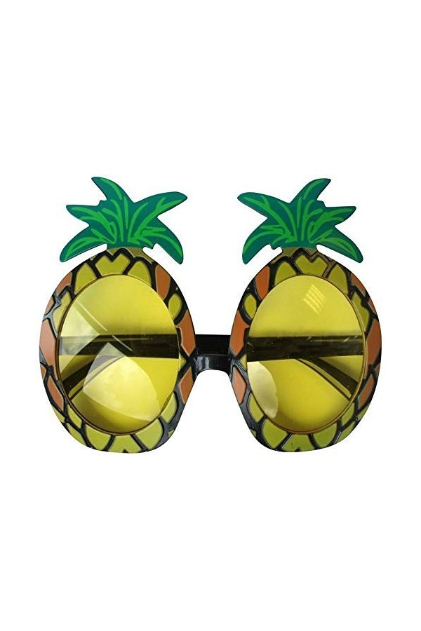 Lunettes de soleil unisexes pour adultes Motif ananas tropicaux