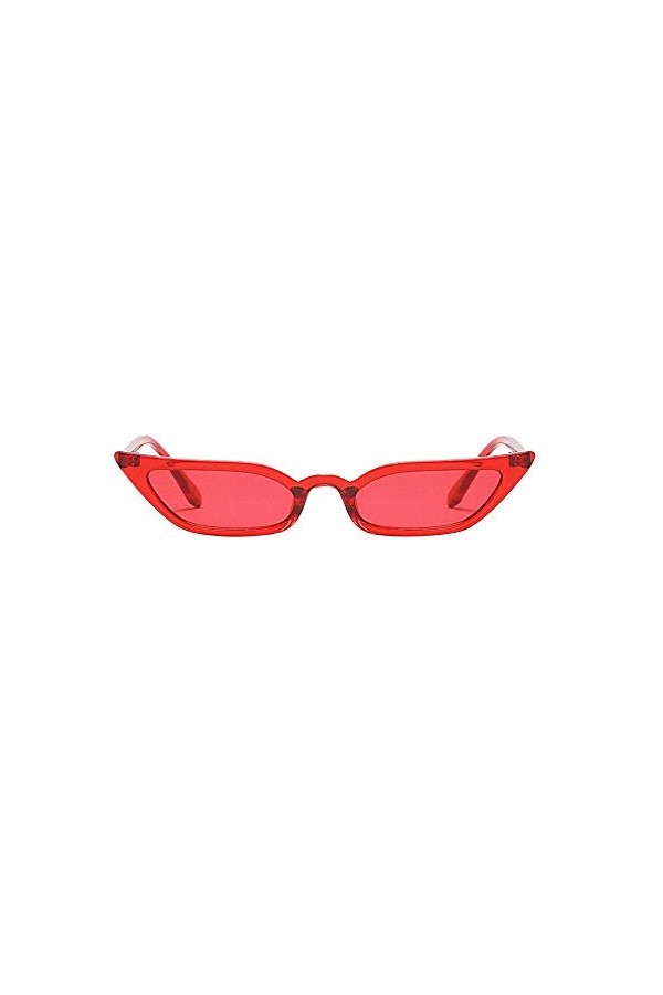 Sunenjoy Lunettes de Soleil Vintage Rétro Femme, Mode Oeil de chat Des lunettes de soleil Petit cadre UV400 Lunettes pour Dam