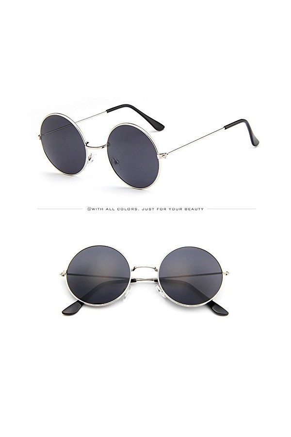 Générique Lunettes De Soleil Catégorie 3 Femmes hommes Vintage rétro lunettes unisexe conduite ronde cadre lunettes de soleil