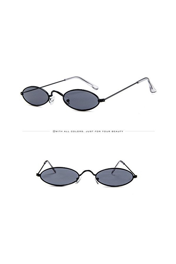 hahuha in Bulk Lunettes de soleil rétro tendance pour homme et femme avec monture en métal, multicolore, taille unique