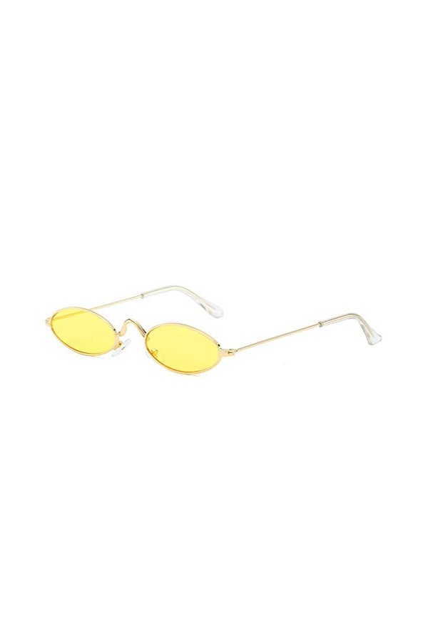hahuha Lunettes de soleil ovales unisexes en forme de cœur pour femme - Style années 70, E, taille unique