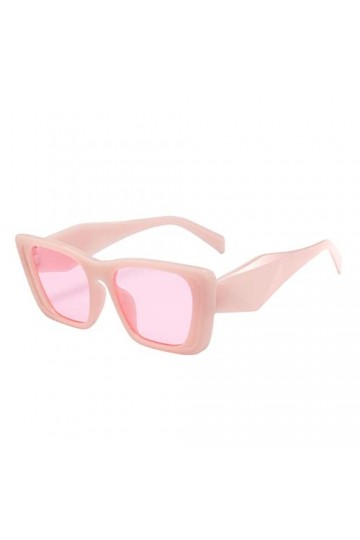 Rétro Simple Ovale Carré Lunettes de Soleil Unisexe Extérieur Lunettes de Soleil Design Léger Mode Transparent Multicolore Pe