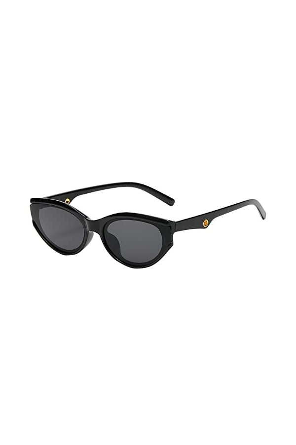 hahuha Lunettes à monture adulte unisexe dété tendance transparente rétro jambe large multicolore petites lunettes de soleil