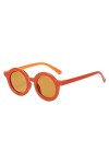 Lunettes de soleil pour homme et femme - Tendance - Rétro - Tendance - Pour enfants - Monture ronde - Avec protection - Style