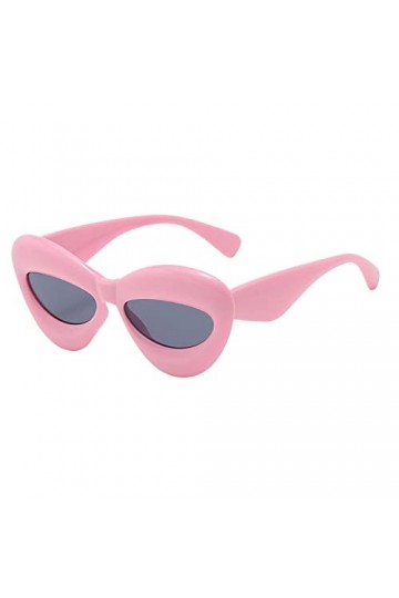 chiphop Lunettes C Line Lunettes de Soleil à Monture PC pour Femmes Lunettes Rectangulaires Vintage Pink, One Size 