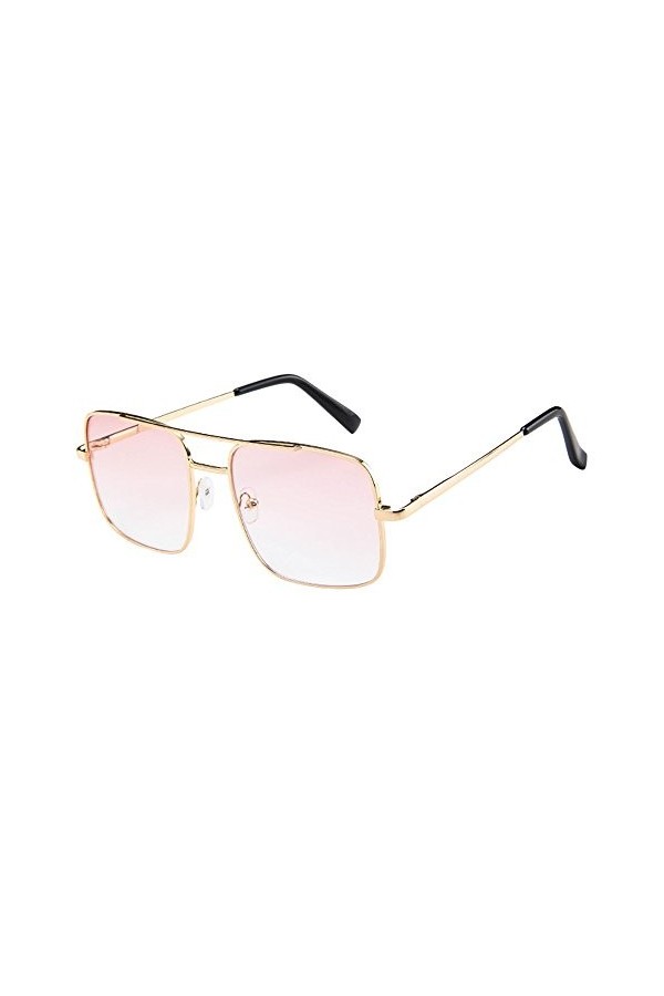 iHENGH Lunette de Soleil,Mode Unisexe Vintage Retro Lunettes Mode Lunettes de Soleil Oversize Cadre