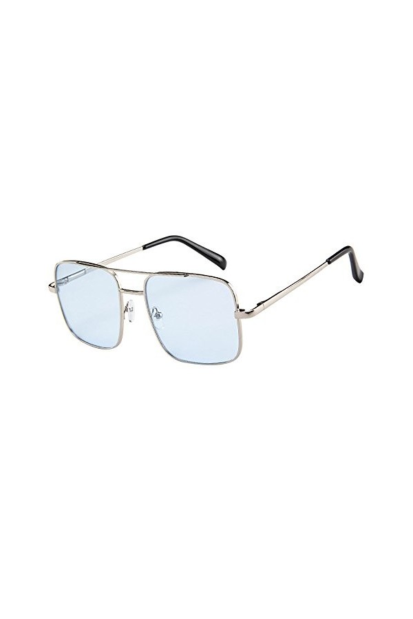 iHENGH Lunette de Soleil,Mode Unisexe Vintage Retro Lunettes Mode Lunettes de Soleil Oversize Cadre