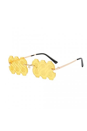 VIRACIN Melting Flame lunettes de soleil femmes hommes à la mode sans monture fête mignon lunettes nouveauté feu flamme lunet